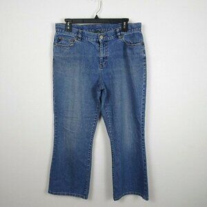 Lauren Jeans Co. Ralph Lauren Crop Jeans Denim Vintage Casual Preppy Petite 12P